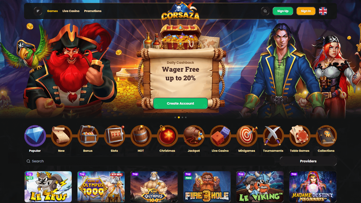 Corsaza interface