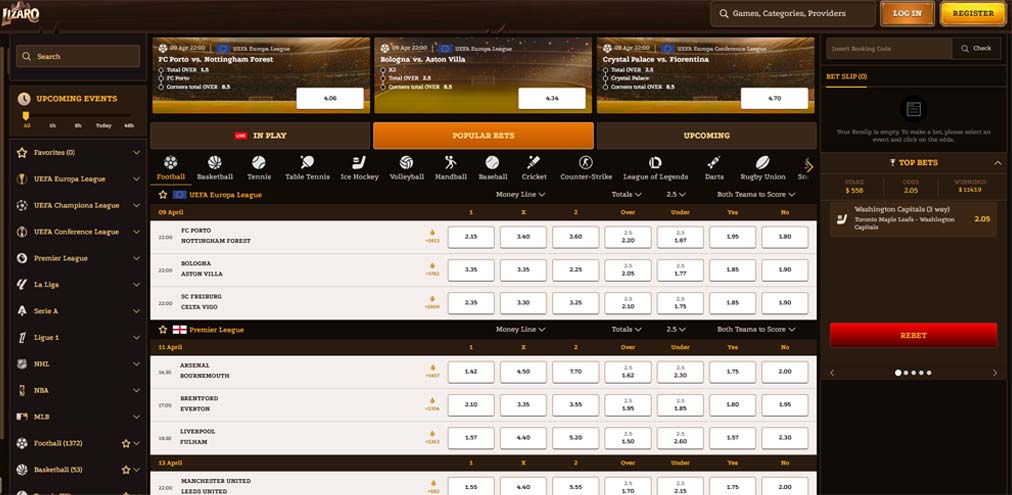 Lizaro interface